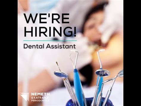 01 hourly. . Part time dental assistant jobs